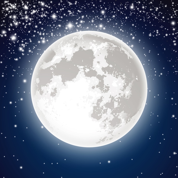 Vector luna llena