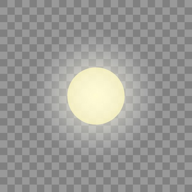 Luna vectorial aislada sobre un fondo transparente