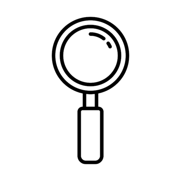 lupa signo símbolo vector glifo color icono