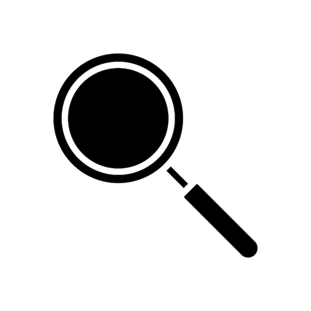 lupa signo símbolo vector glifo color icono