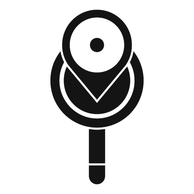Lúpula de búsqueda de ubicación icono de alfiler estilo simple