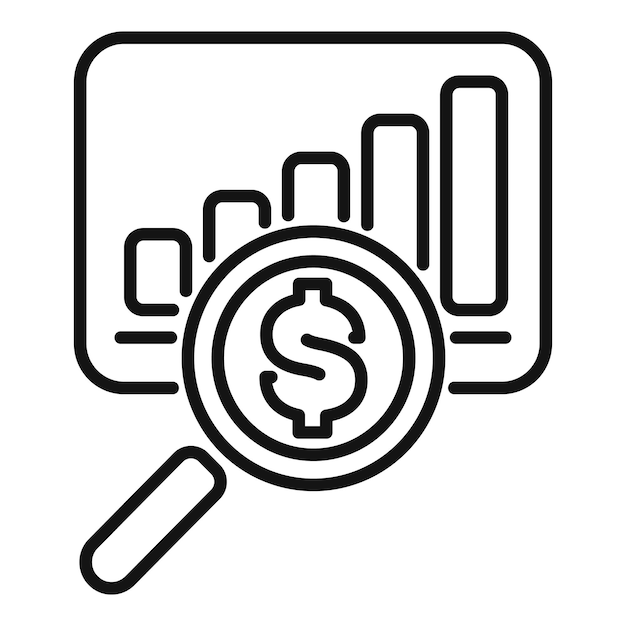 Lúpula centrada en el dinero con gráfico de barras en crecimiento en el fondo