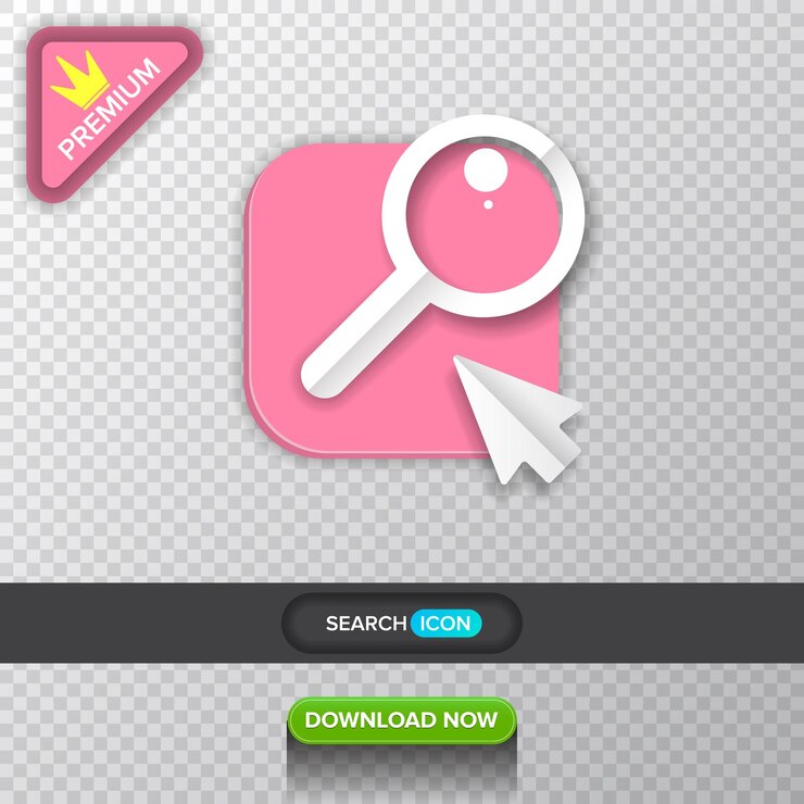 Vector lúpula o botón de icono de búsqueda ilustración vectorial de vector plano lúpula gráfica de aplicación móvil plantilla de diseño de logotipo aislada en fondo transparente