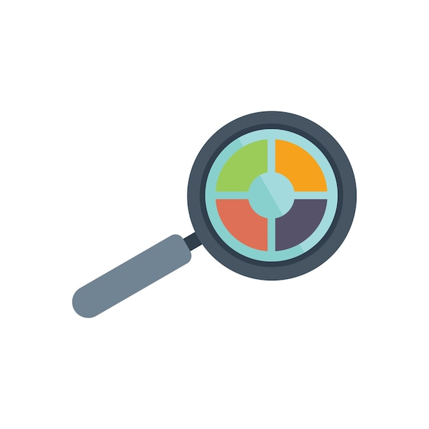 Lúpula que muestra el diagrama circular para el concepto de investigación de mercado