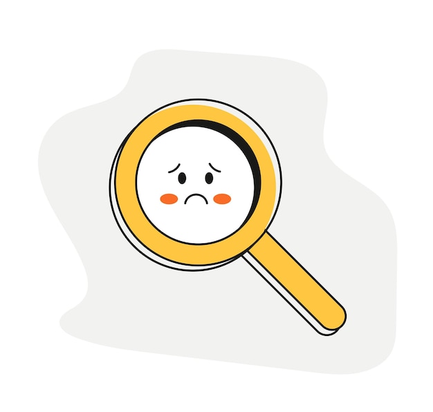 Lúpula triste Concepto de página 404 o búsqueda de sitio nada encontrado Lúpula linda garabateado