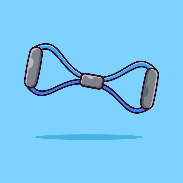 El lustrador del expansor del pecho Icono vectorial aislado.