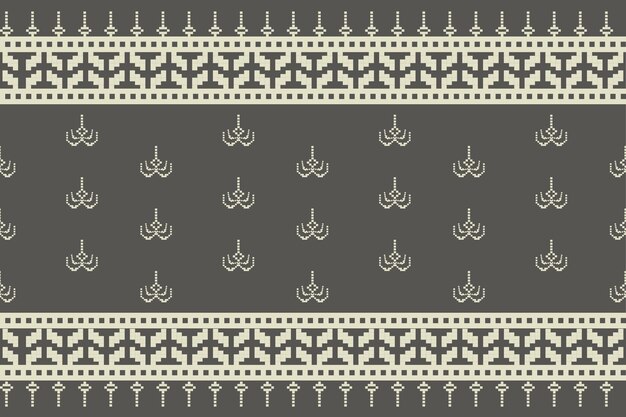 Lustres elegantes Motivo textil patrones florales antiguos y bordes sin costuras
