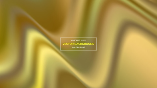 Luxurioso Abstracto Ondulado patrón vectorial dorado Fluyendo elegante movimiento Arte de diseño de fondo