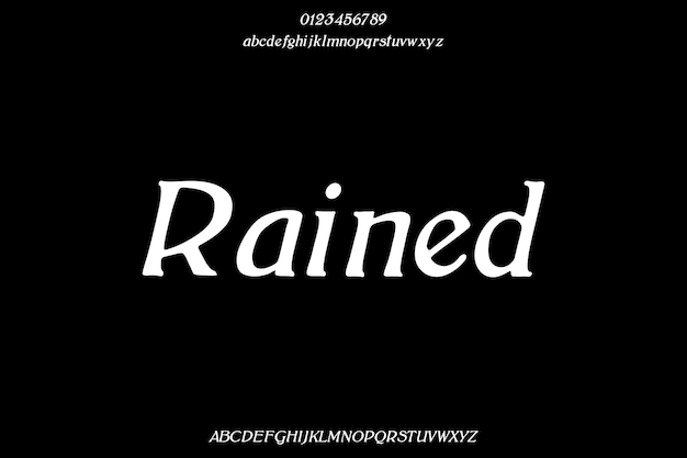 Luxurioso diseño de fuentes creativas vectoriales serif alfabéticas