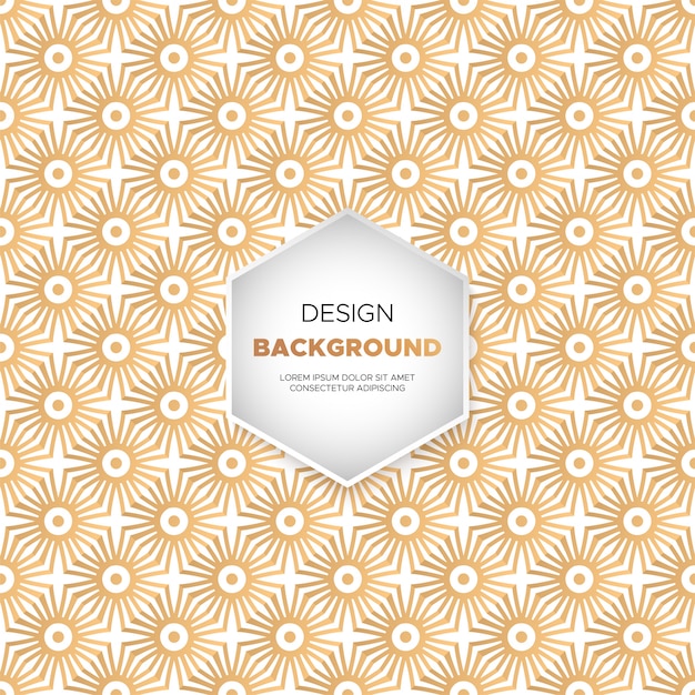 Luxurioso fondo de mandala ornamental en color dorado