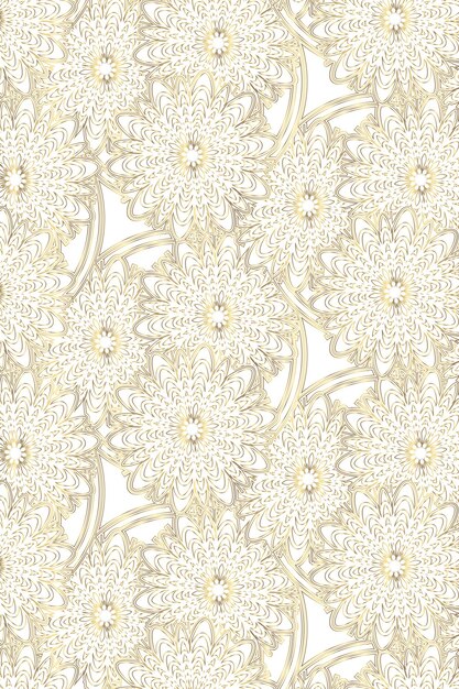 Luxurioso patrón floral con hojas a rayas minimalistas