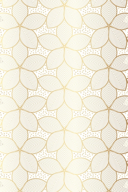Luxurioso patrón floral con hojas a rayas minimalistas