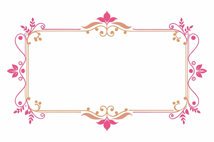 Vector luxuroso marco ornamental de oro ilustración de borde fondo elemento de diseño vectorial fondo