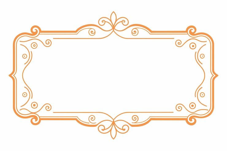 Vector luxuroso marco ornamental de oro ilustración de borde fondo elemento de diseño vectorial fondo
