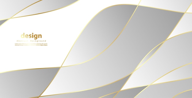 Luxury Abstract Fondo de oro con decoración de luz brillante