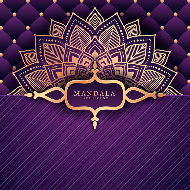 Luxury Mandala decorativo elemento étnico de fondo
