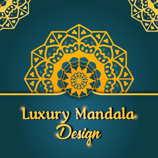 Vector luxury mandala vector de fondo premium