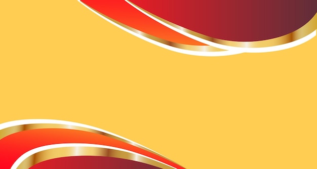 Luxury premium de lujo fondo real con onda rojo naranja amarillo color para la presentación de la bandera