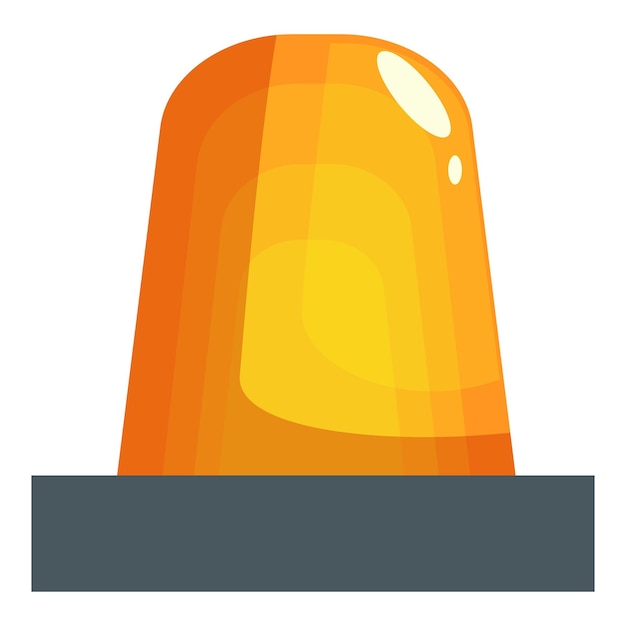 Luz de alarma de emergencia de color naranja que parpadea para señalar el peligro