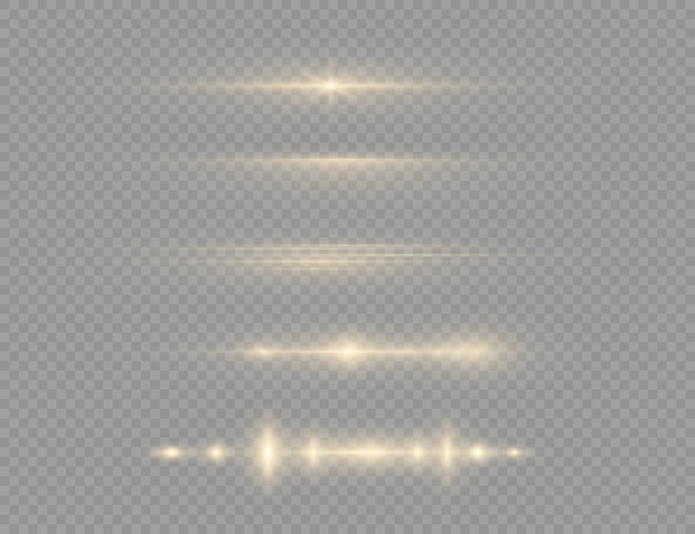 La luz amarilla brillante explota sobre un fondo transparente.