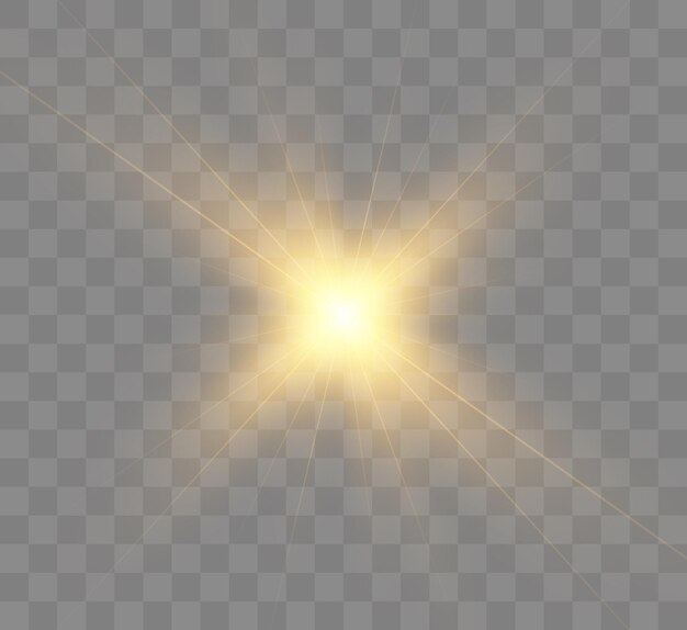 Una luz amarilla brillante