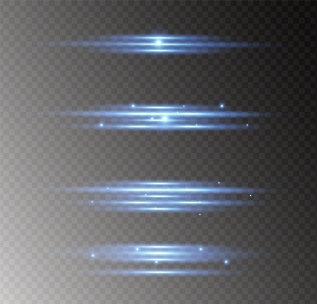 Luz azul brillante. Brillantes partículas de polvo mágico.
