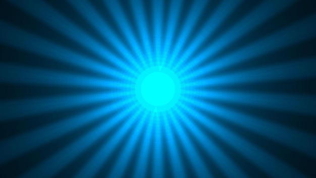 Vector luz azul con un círculo azul y la palabra luz en él.