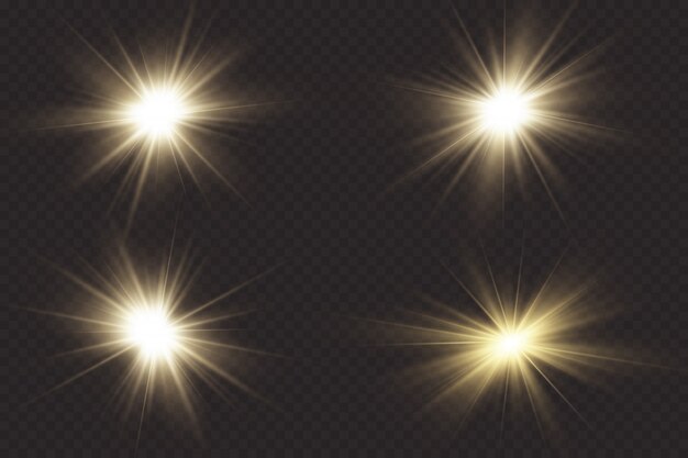 La luz blanca brillante explota sobre un fondo oscuro