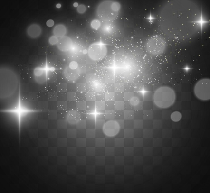 Vector luz blanca brillante. hermosa estrella luz de los rayos.