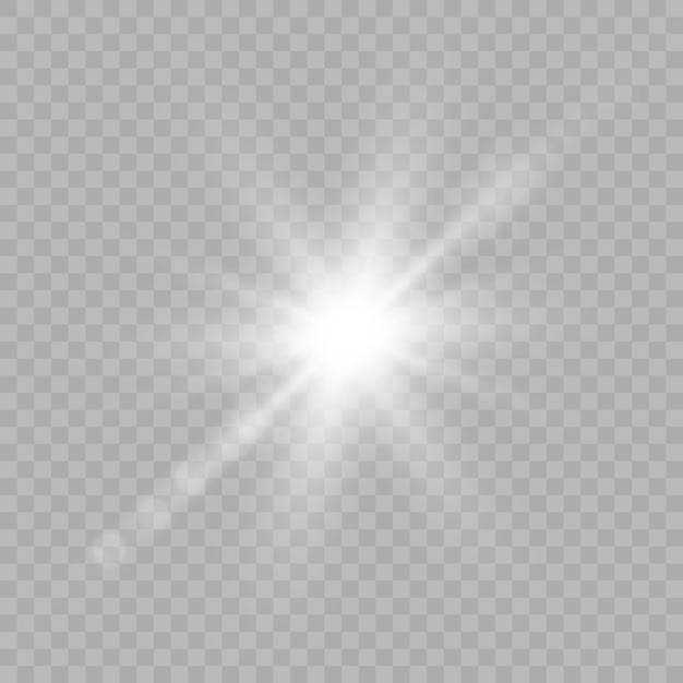 Luz blanca estrella png luz luz solar png Luz destello de luz fria con reflejos