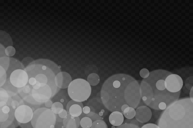 Luz blanca de polvo Efecto de luz Bokeh de fondo