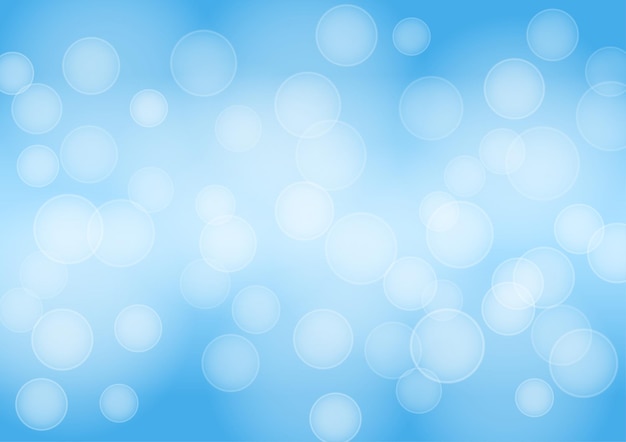Luz de bokeh de fondo degradado abstracto en ilustración de vector de fondo de color degradado azul para cartel de banner de sitio web de fondo