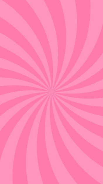 Luz curva simple líneas radiales rosadas efecto vectorial vertical fondo