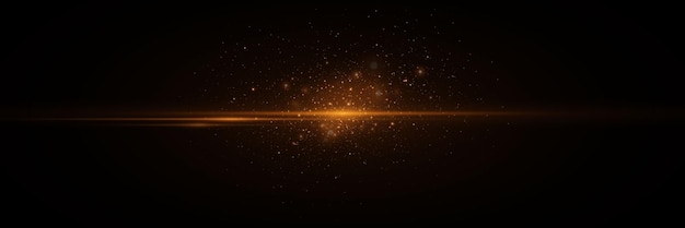 Una luz dorada y brillante explota sobre un fondo negro.