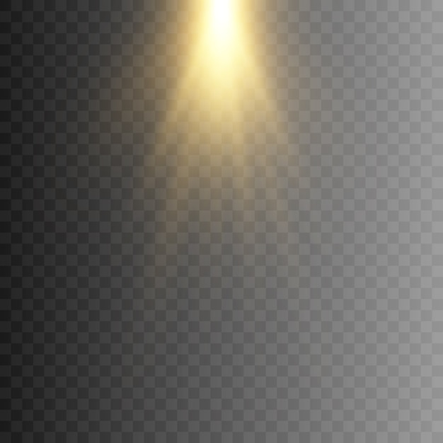 Luz dorada. Encendiendo. Iluminación dorada. Brillar
