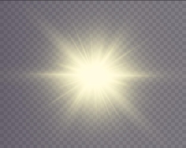 Luz estrella dorada png Luz sol dorado png Luz destello dorado png ilustrador vectorial