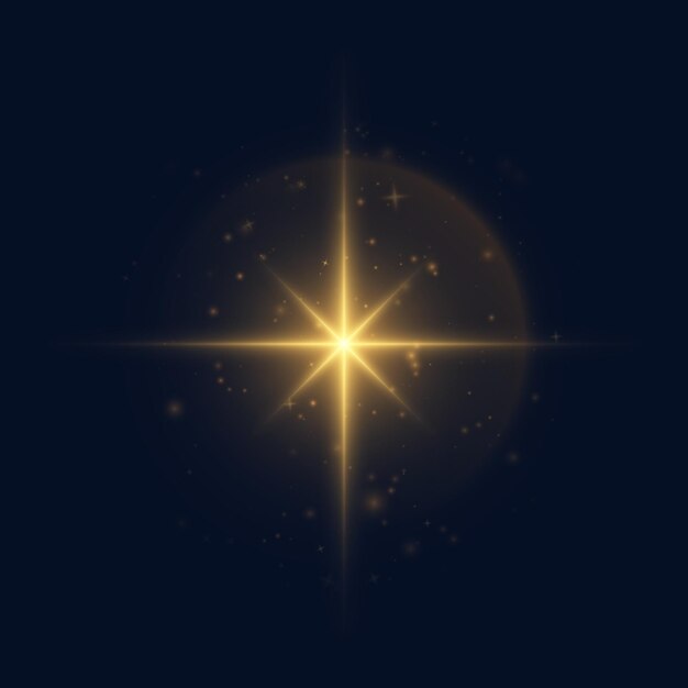 La luz de la estrella dorada