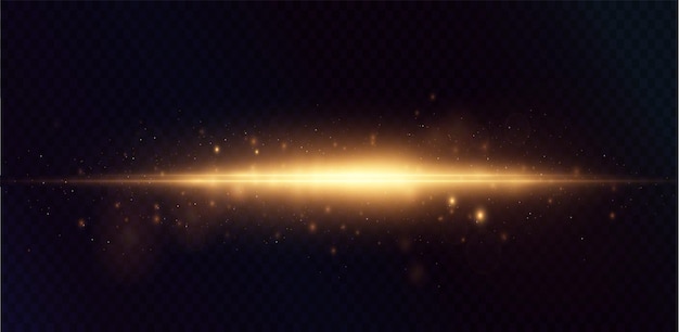 Luz estrella oro png Luz sol oro png Luz destello oro png vector ilustrador