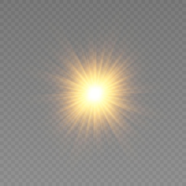 Luz de flash en png fondo transparente brillante sol brillante flash sol luz solar