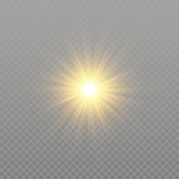 Luz de flash en png fondo transparente brillante sol brillante flash sol luz solar