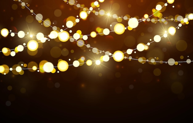 La luz de las hadas con fondo bokeh
