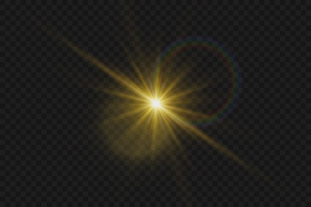 Luz de llamarada solar efecto de luz de llamarada de lente especial efecto especial de flash