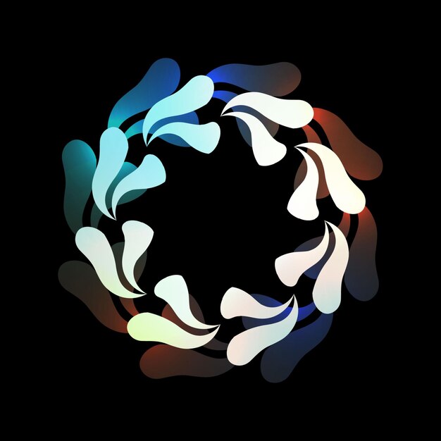 Luz de patrón de círculo abstracto para su publicidad y logotipo