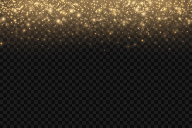 La luz del polvo amarillo parpadea