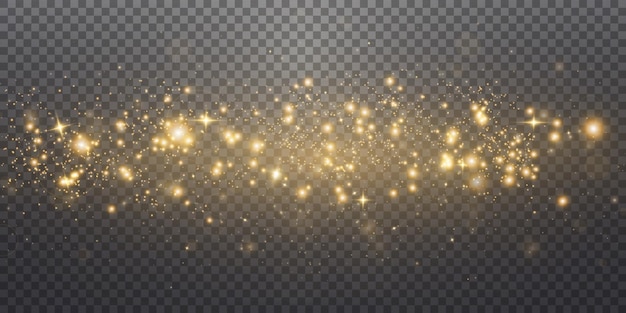 Luz de polvo dorado png Fondo de efecto de luces de luz Bokeh Fondo de polvo brillante de Navidad Luz brillante de Navidad bokeh confeti y textura de superposición de brillo para su diseño