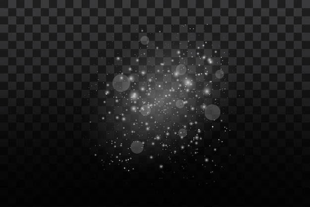 Luz de polvo dorado png luces de luz Bokeh efecto de fondo de polvo brillante de Navidad de fondo Chris