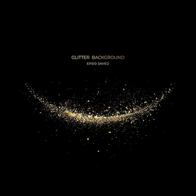 luz de polvo de estrellas doradas, fondo brillante