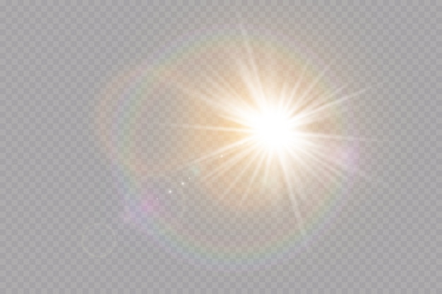 Luz solar, efecto de luz resplandor. Resplandor del sol. Star destellaba lentejuelas.