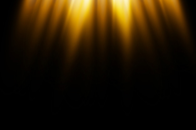 Luz solar transparente. escena iluminada por foco de luz. efecto de luz