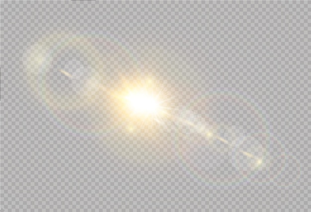 luz solar transparente lente especial flash efecto de luz frontal sol lente flash desenfoque a la luz del resplandor